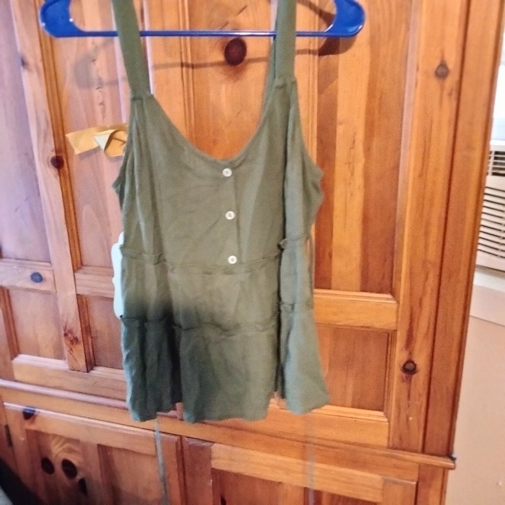 Olive green summer tank